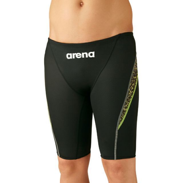arena アリーナ ハーフスパッツ ブラックXP002-イエロー・グレイ Sサイズ ARN-3046M BKYL | スポーツ スポーツ用品 水泳 スイミング スイマー 水着 スイムウェア 競泳 競泳水着 メンズ 男性 ハーフス