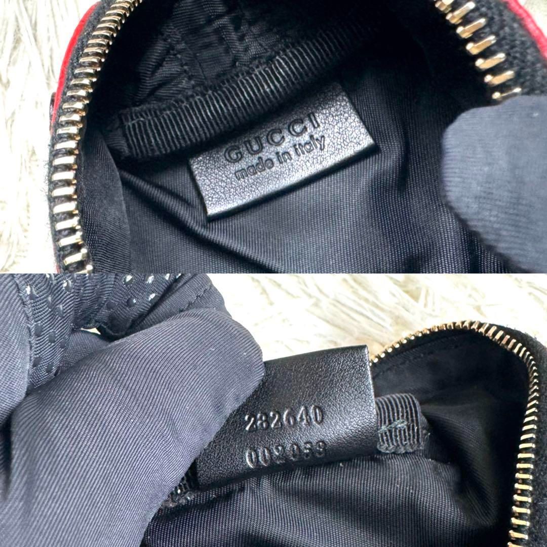 ⋟美品⋞ 希少品 / グッチ グッチシマてんとう虫コインケース 282640 ≫極美品≪ 希少品 / グッチ グッチシマてんとう虫コインケース