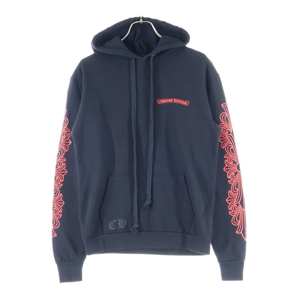 Chrome Heartsフローラルクロス ホースシュー プルオーバー フーディ CHROME HEARTS (クロムハーツ) HORSESHOE PULLOVER HOODIE バック