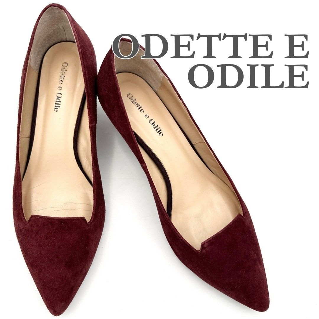 【新品未使用品⭐︎】Odette e Odile リボンスエードパンプス ODETTE E ODILE パンプス スエード ボルドー 286T - メルカリ