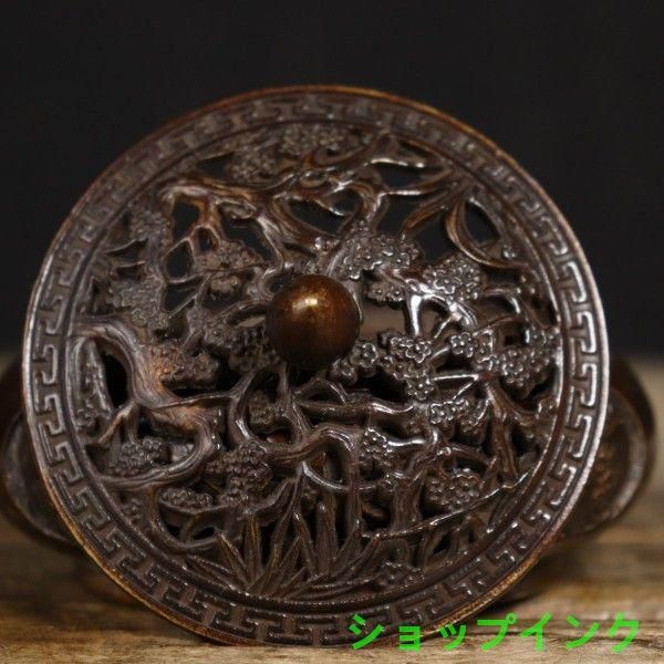 銅器 彫花平底薫炉 香薫炉 沈香檀香炉 工芸品 美術品 置物 銅器 彫花平底薫炉 香薫炉 沈香檀香炉 工芸品 美術品