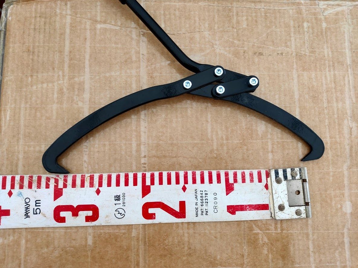 LOGD 20cm 丸太トング ログリフティング 集材道具 - 材料、資材