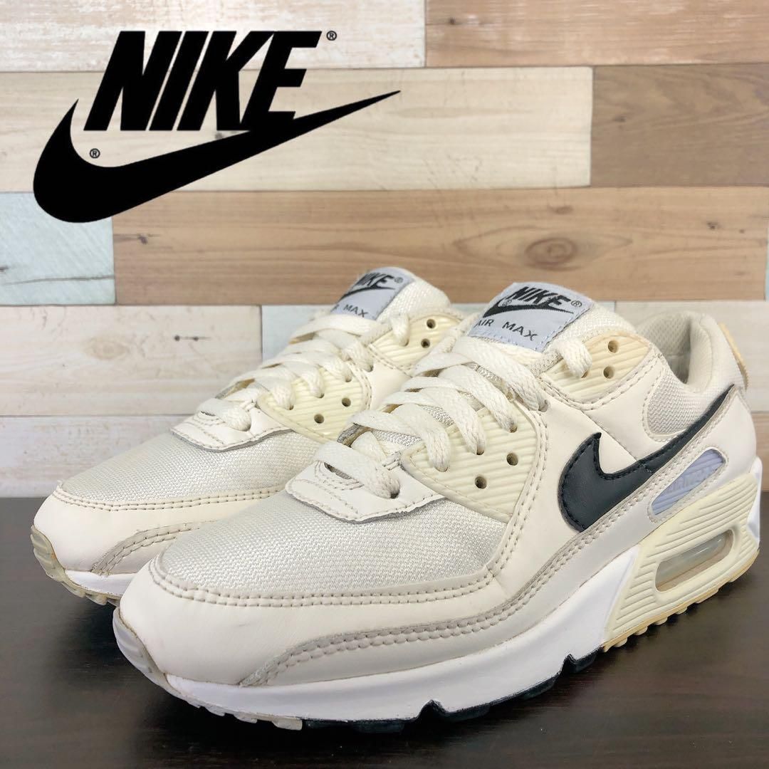 ナイキ ウィメンズ エアマックス 90 ホワイト/ブラック 24cm スニーカー ナイキ NIKE ウィメンズエアマックス90 ホワイト