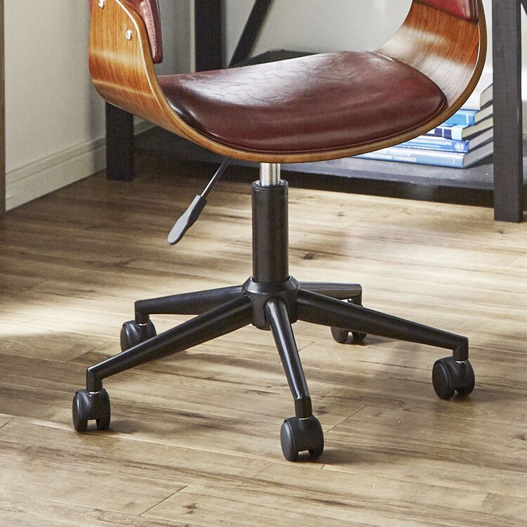 ワークチェア ワインレッド