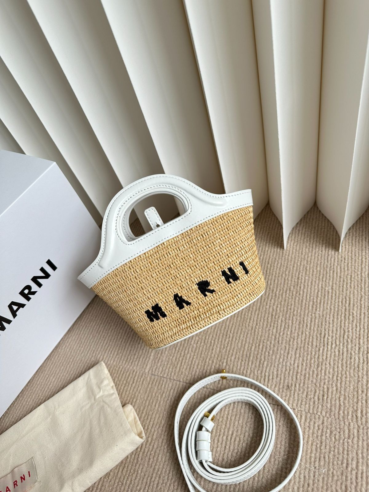 极美品⭐新品 ⭐Marni マルニ ベジタブルバスケット #サイズS  01