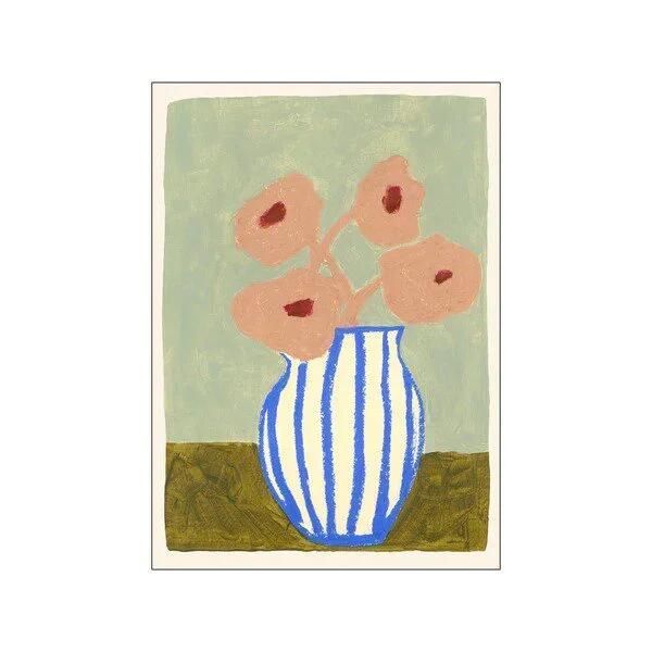 THE POSTER CLUB x Carla Llnaos | Pink Flowers | 50x70cm アートプリント/アートポスター 北欧 デンマーク Poster Carla Llanos Cloth - Connox