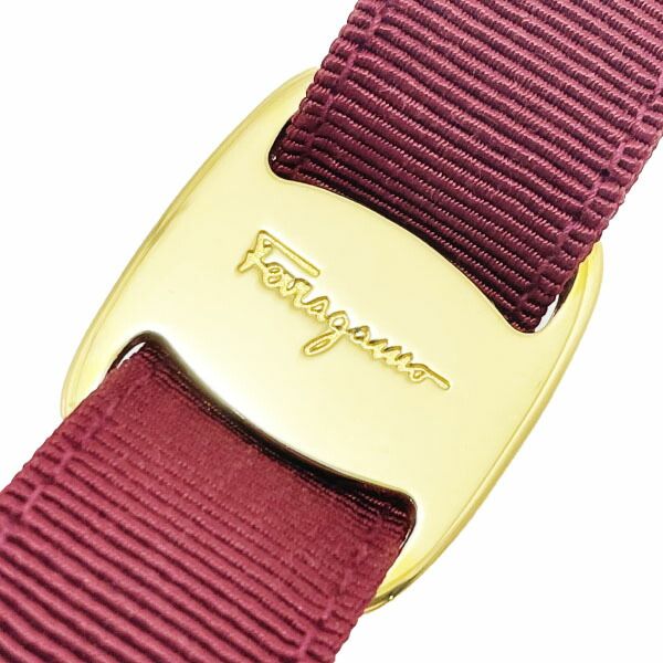 サルヴァトーレ フェラガモ キーホルダー ヴァラ キーフォブ ファブリック ボルドー系 22 3055 Salvatore Ferragamo リボン キーリング チャーム キー 鍵 ブランド小物 レディース 女性 き