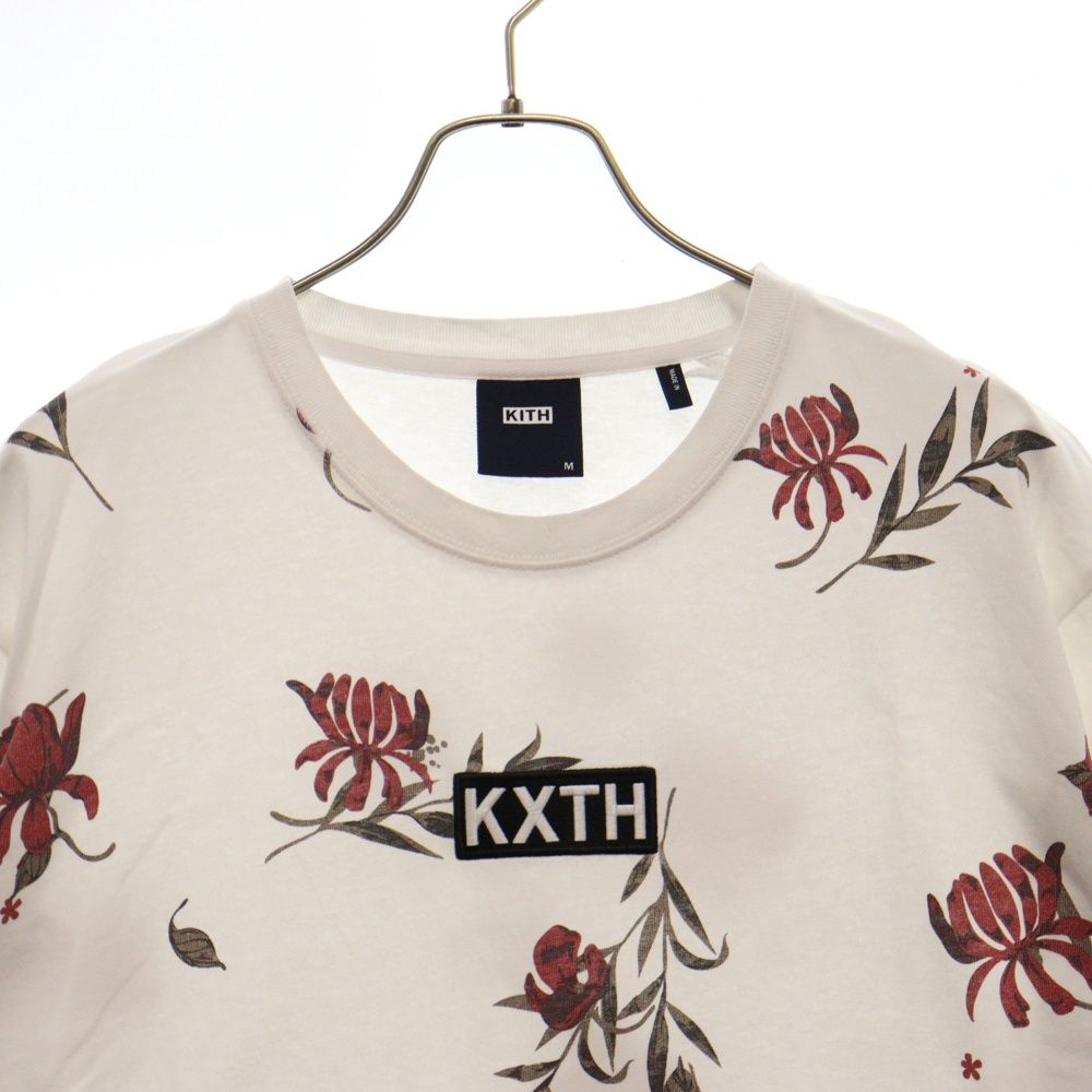 KITH (キス) Summer Floral SS Tee サマーフローラル 半袖Tシャツ カットソー ホワイト KH030102 - メルカリ