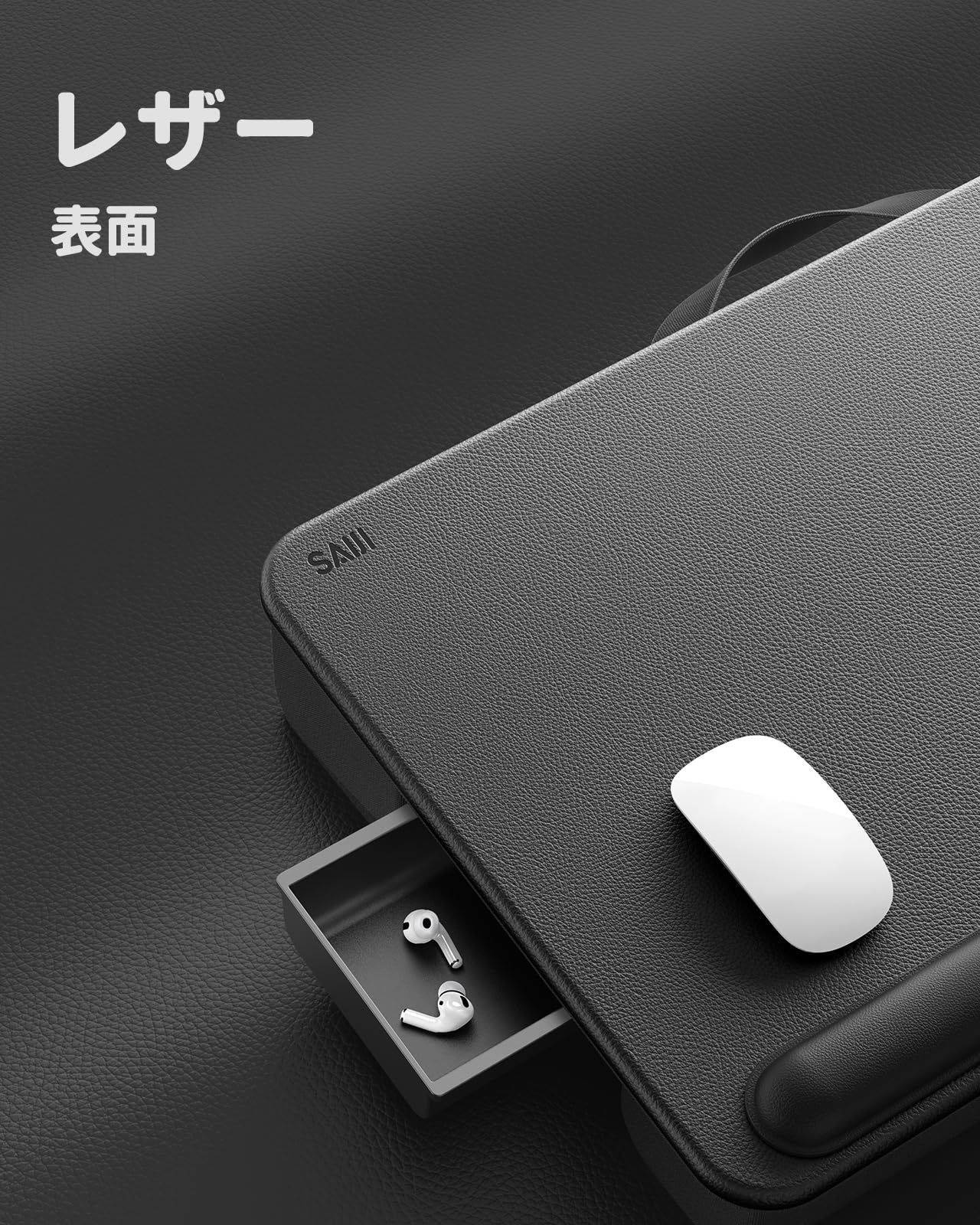 数量 ノートパソコンデスク デスクトップ 引き出し付き PC クッション テーブルクッション テーブル 膝上作業 PCデスク 膝上テーブル ひざ上 テレワーク 軽量トレイテーブル SAIJI 持ち運び便利 17インチまでのノートパソコンとMacBookに