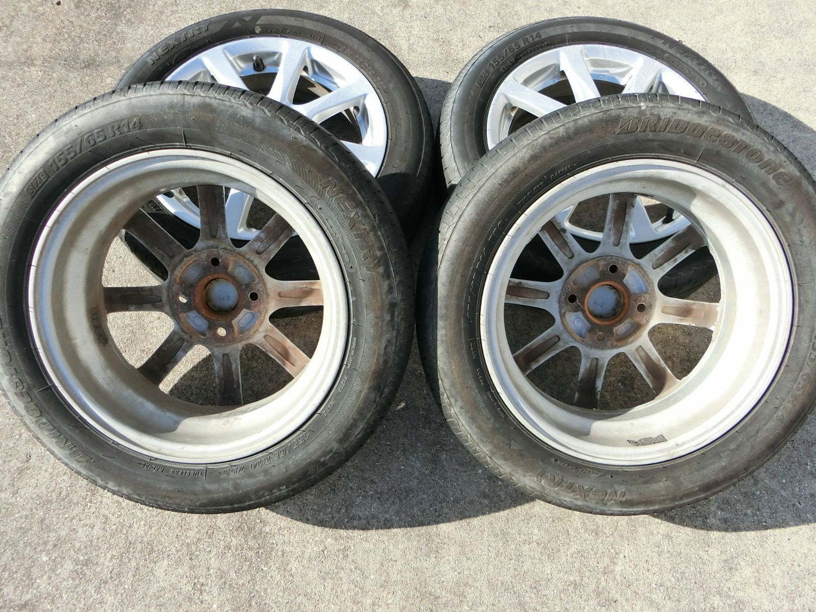 797] ダイハツ純正 14インチ アルミホイール 4穴 14×4.5J +45 PCD100 4 