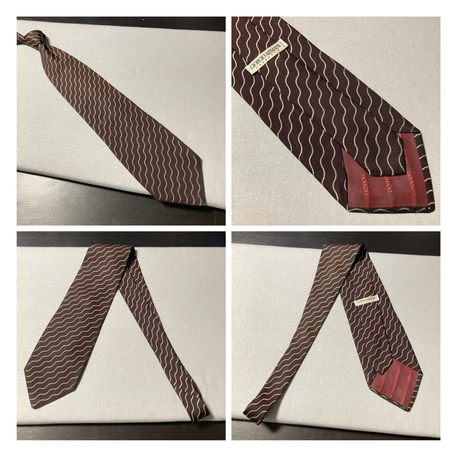 A*U様 超特価 ヴィンテージスーツ × GIORGIO ARMANIネクタイ ジョルジオ アルマーニ GIORGIO ARMANI ハイ ブランド ネクタイ