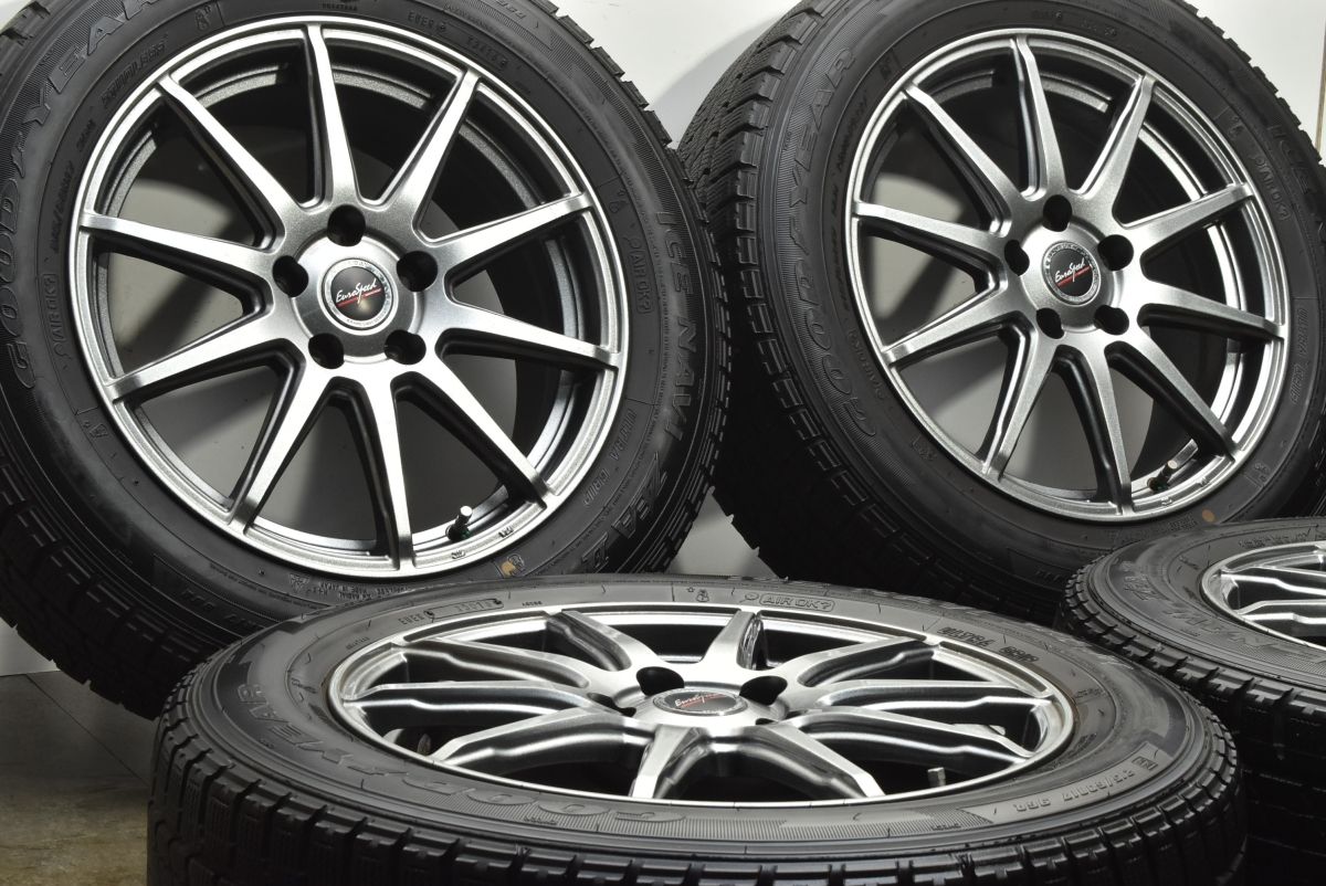 交換用に ユーロスピード 17in 7J 48 PCD114.3 グッドイヤー アイスナビ ZEAII 215|60R17 C-HR カローラクロス エルグランド