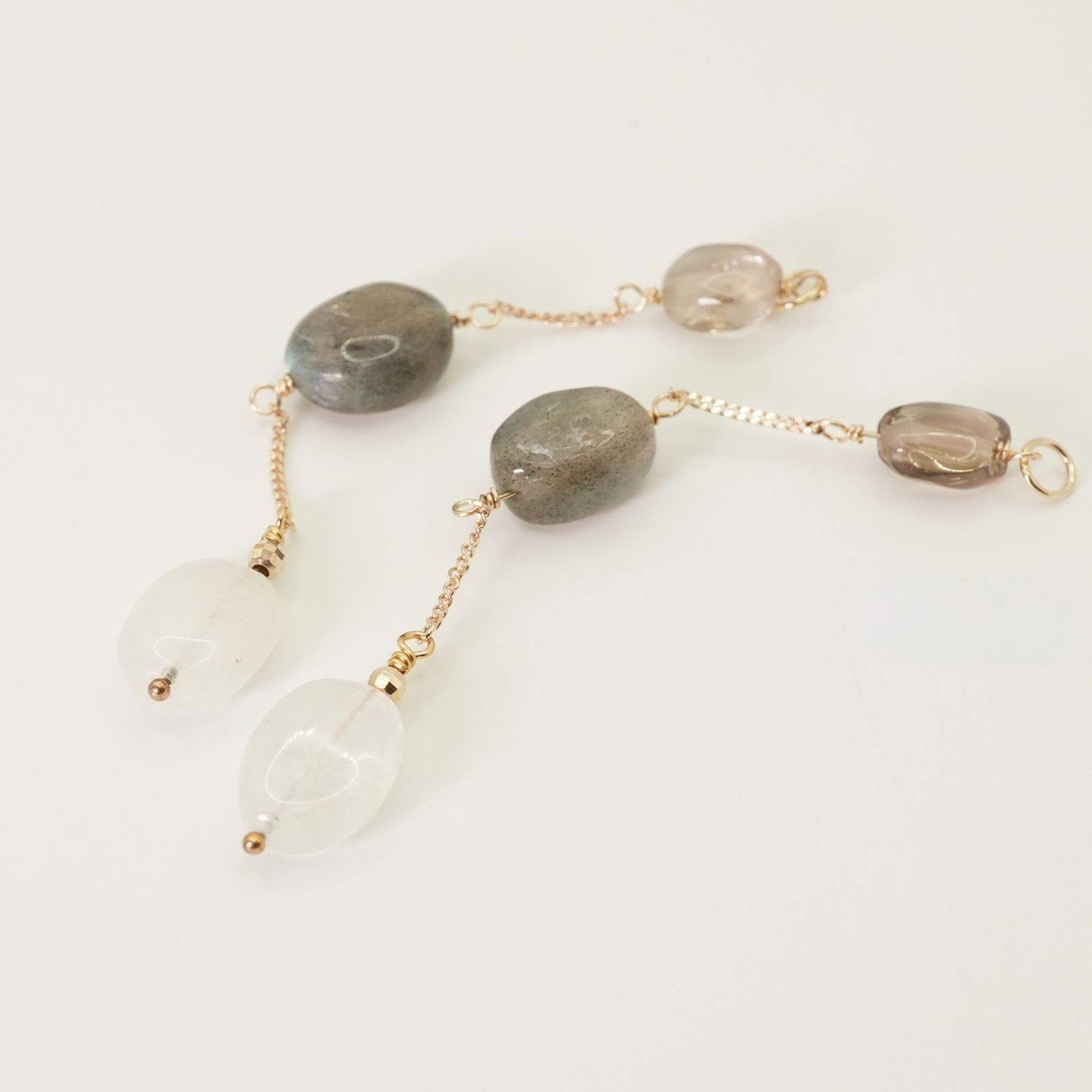 アガット マルチストーン ピアスチャーム K10/25-574S - メルカリ