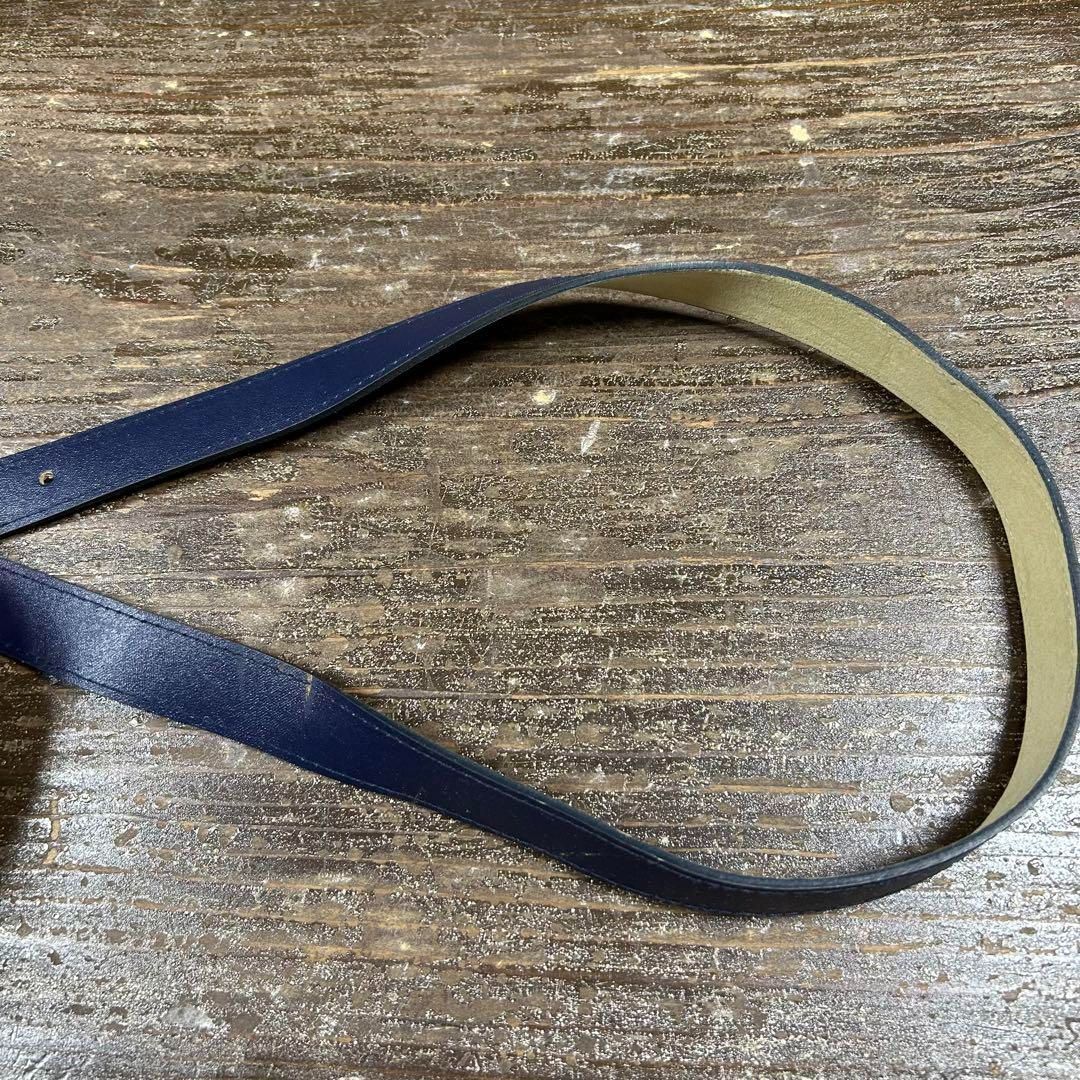 269 本革 ヴィンテージレザーベルト ネイビー vintage 90s Vintage Works Cバックル レザーベルト DH5536MAX [INK BLUE