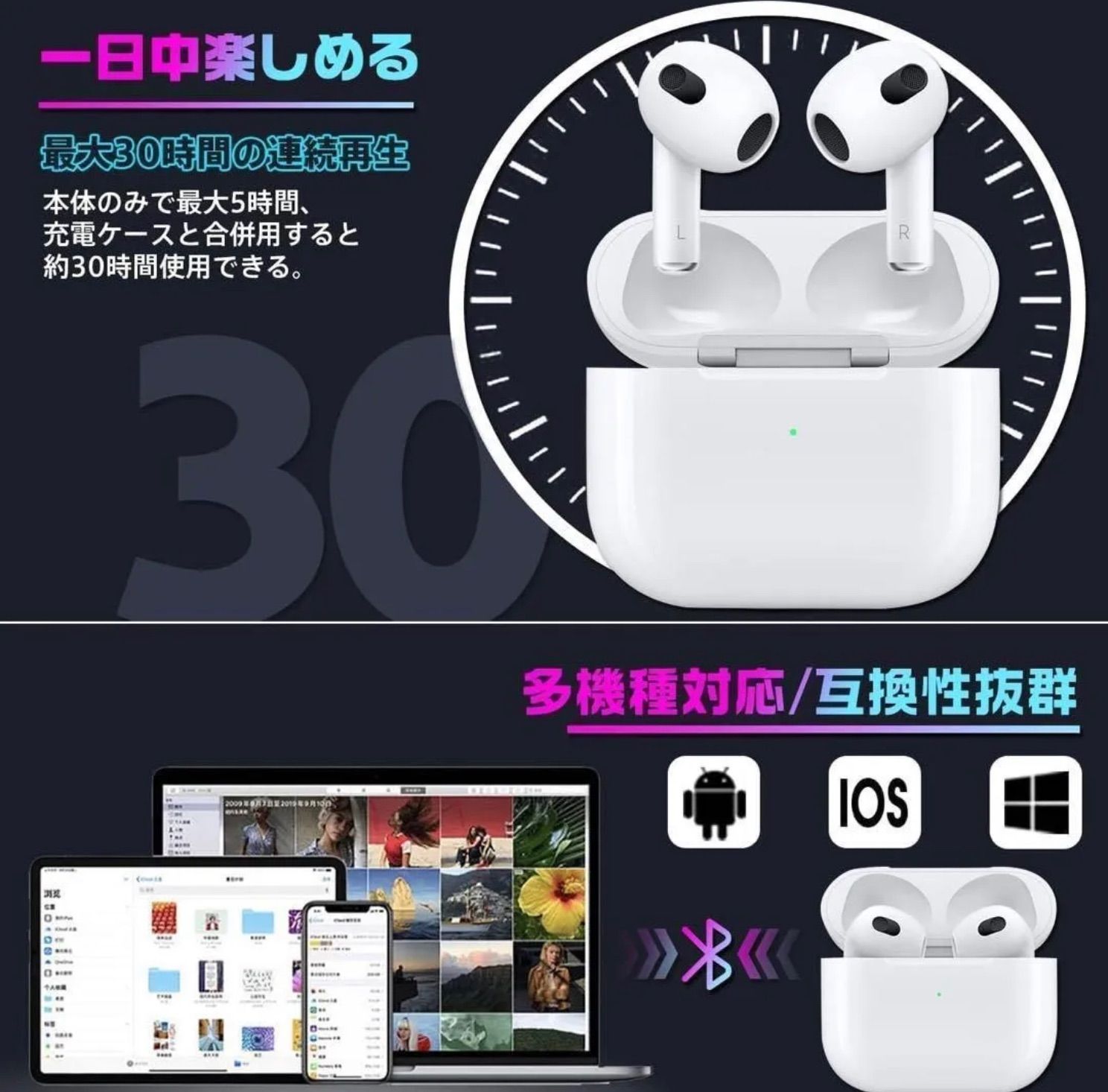 ReaL 3 ワイヤレスイヤホンノイズキャンセリングBluetooth 5.3 - メルカリ