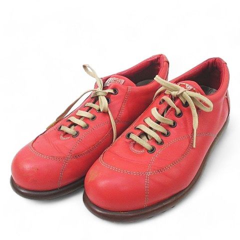 CAMPER スニーカー レッド サイズ40 カンペール CAMPER ローカットスニーカー 40 レッド 赤 レザー
