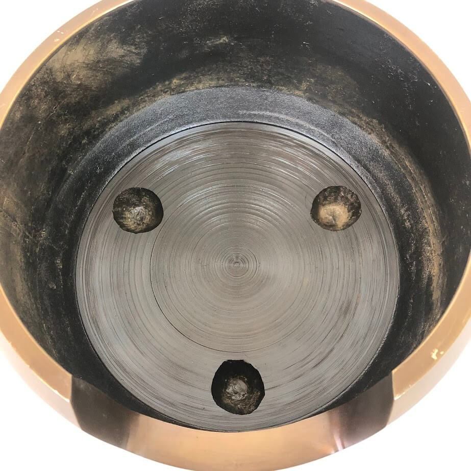 ss7684 【中古】 面取風炉 唐銅 道安風炉 茶 金属製 風炉 茶道具