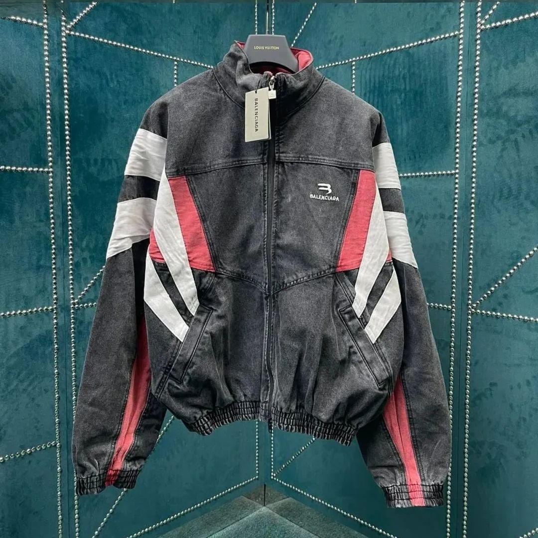 美品BALENCIAGAバレンシアガ デニムトラックジャケットMサイズ 