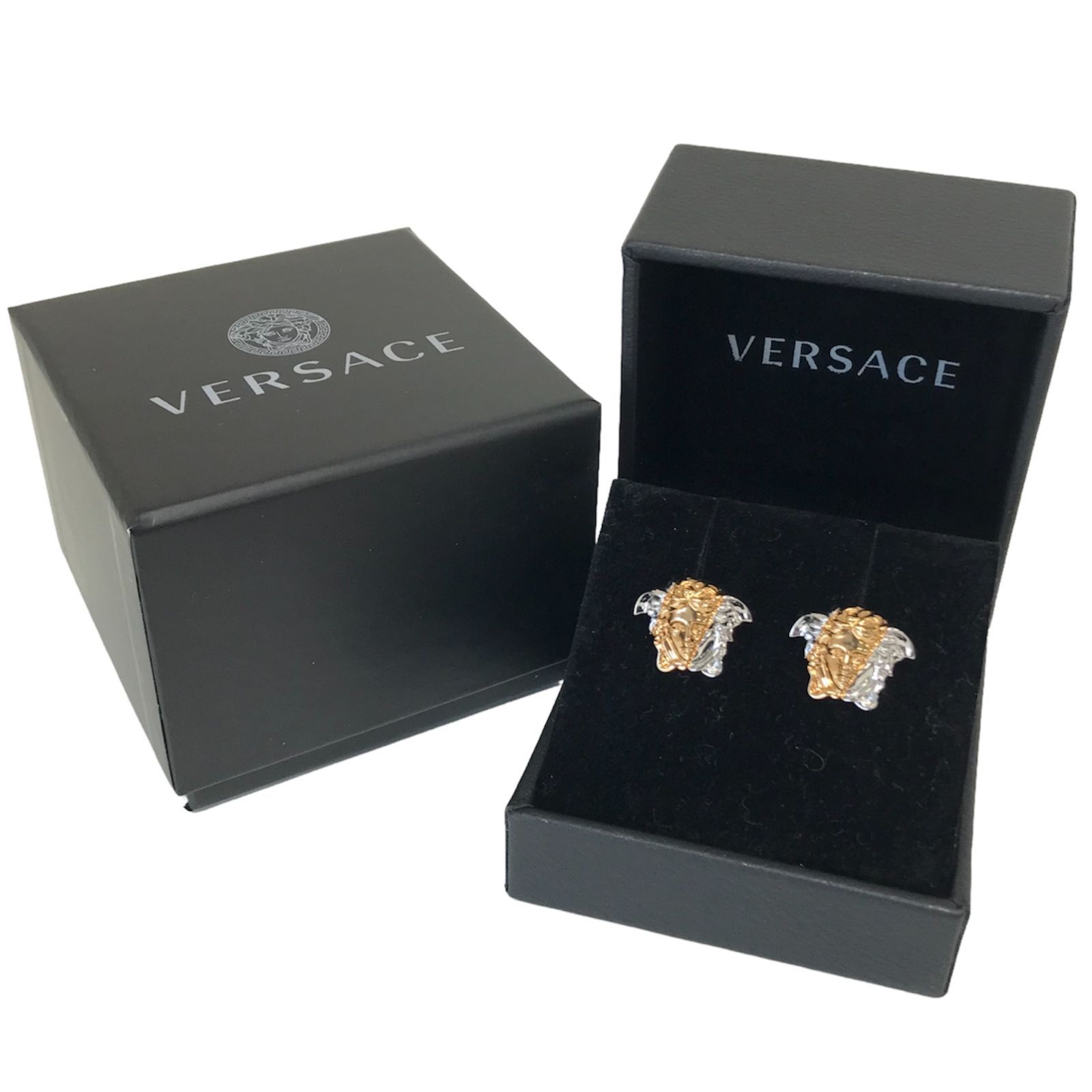 versace メデューサ　ピアス　箱付き θ ヴェルサーチ/VERSACE メドゥーサ ロゴ パラッツォ ディア