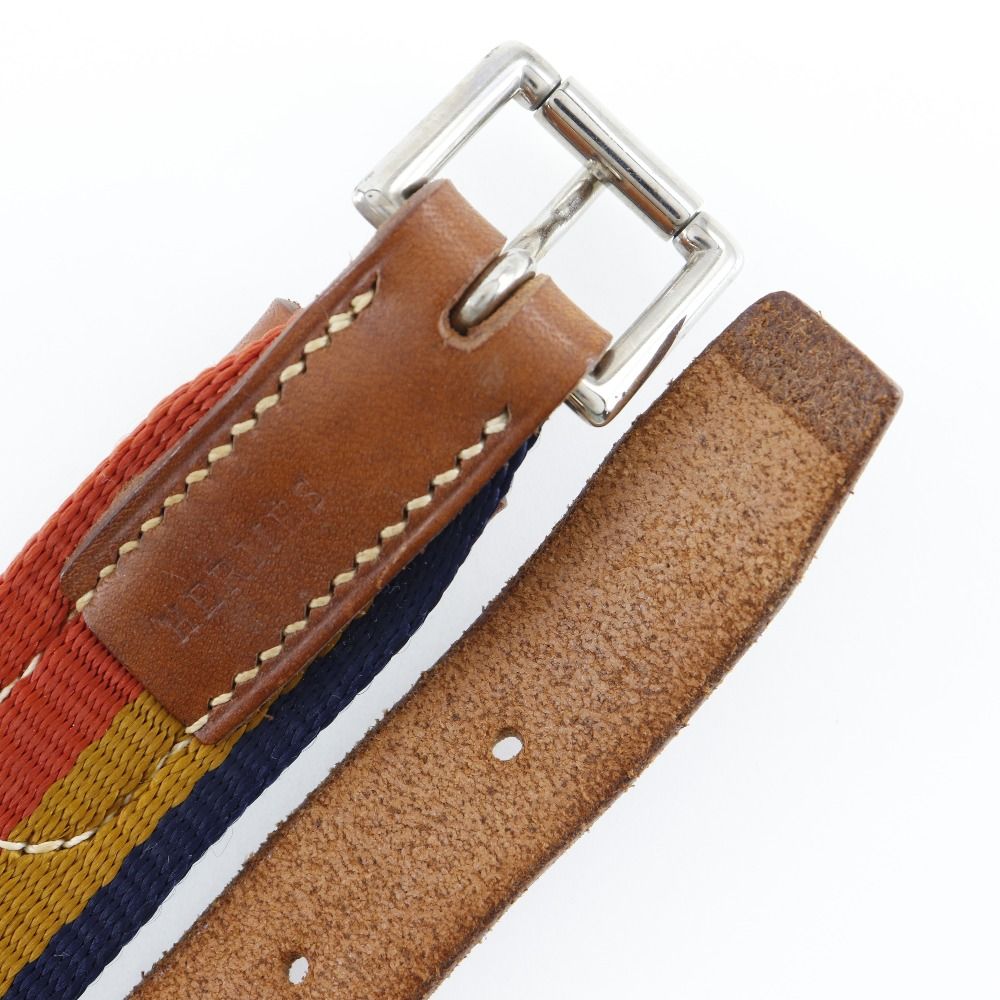 HERMES】エルメス ロカバール 犬用 首輪 キャンバス×レザー オレンジ