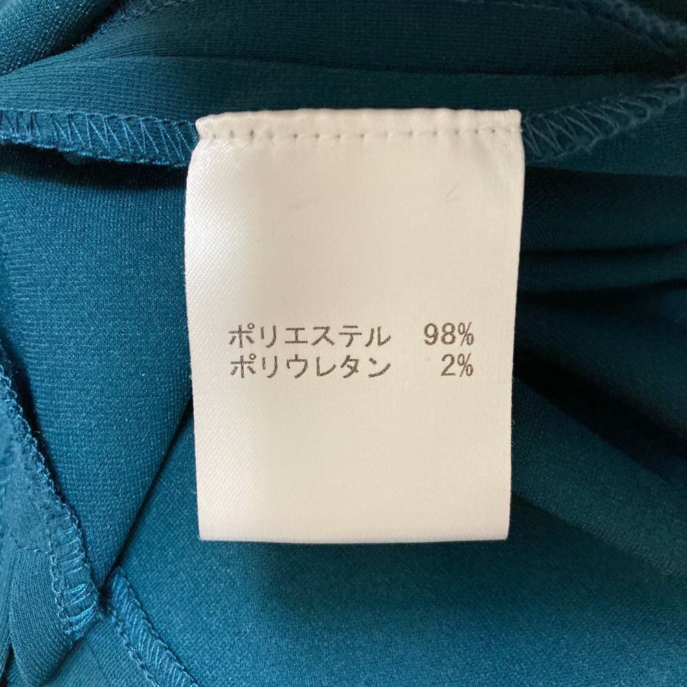 良品 NEMIKA by Leilian ネミカバイレリアン 七分袖 キーネック ブラウス プルオーバー 11号 グリーン系 レディース 古着 中古 良品 NEMIKA by Leilian ネミカバイレリアン 七分袖 キーネック
