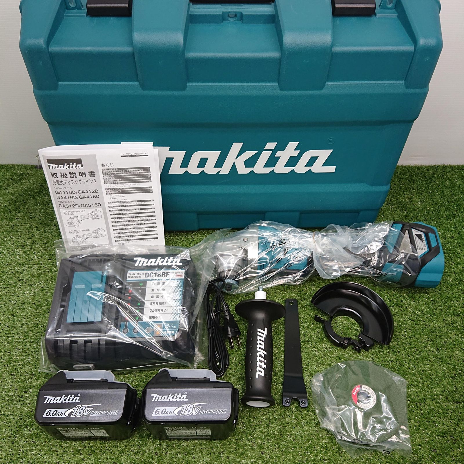♥品 マキタ GA418DRGX 100mm充電式ディスクグラインダ 18V フルセット 3416