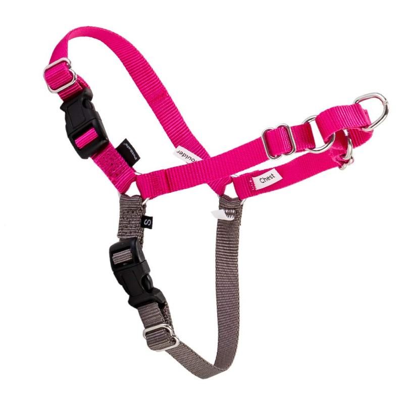 ペットセーフ Petsafe 犬用 ハーネス イージーウォーク 中型～大型犬 M|L サイズ Easy Walk Harness M|L EWH-HC-M|L-RAS ラズベリーピンク|グレー