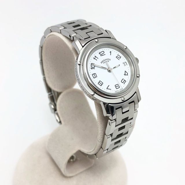 エルメス レディース 腕時計 クリッパー CL4.210 シルバー 8357