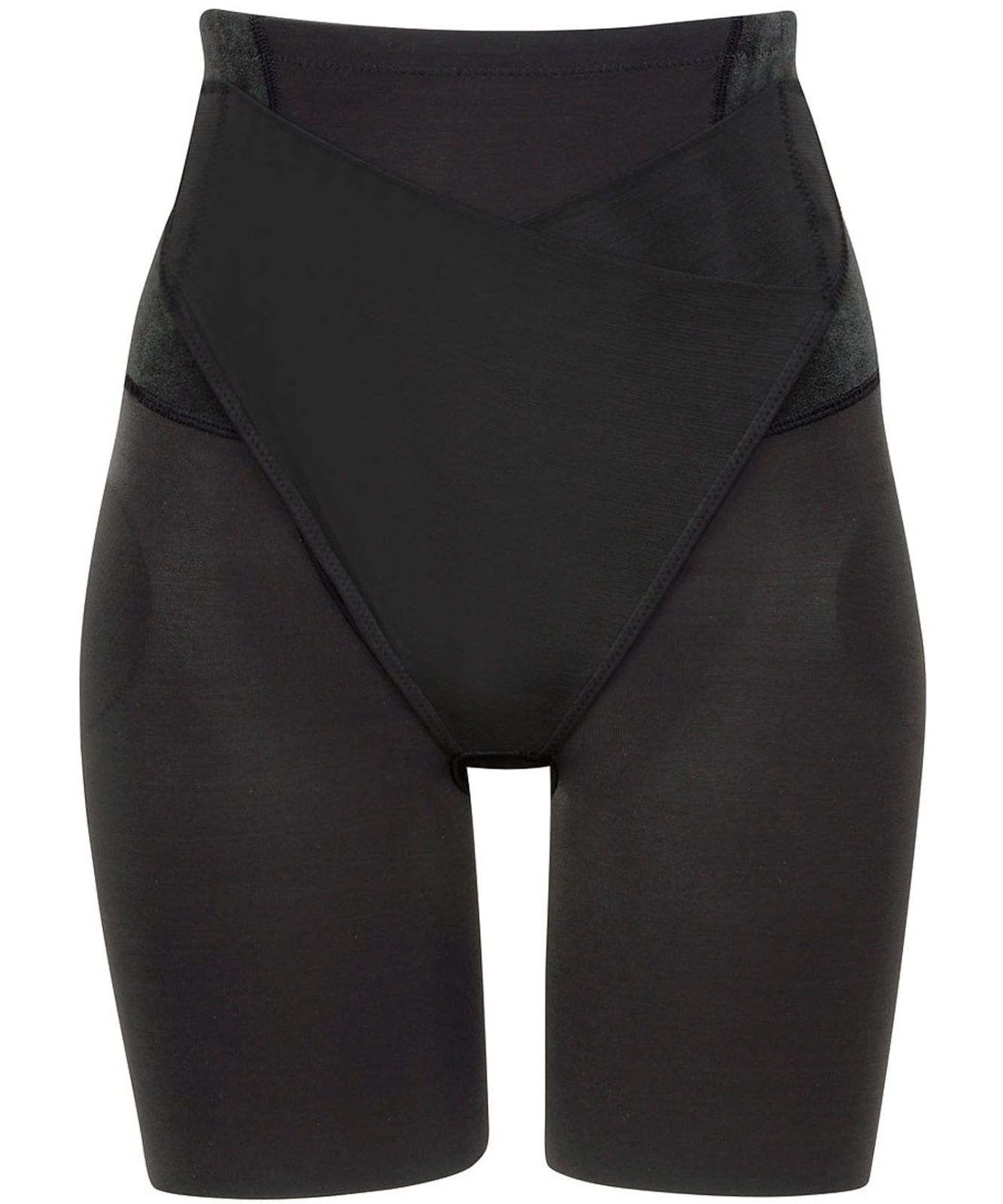 HANROハンロ シルクウールトップス 七分袖ブラックXS &ショーツS