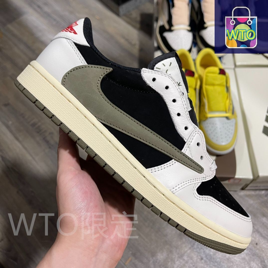 【7/22まで値下げ】トラヴィススコット　ミディアムオリーブ　27cm Travis Scott × Nike Wmns Air Jordan 1 Low OG SP “Medium
