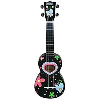 MAHALO ソプラノ UKULELE アートシリーズ ハート MA1 HE ブラック
