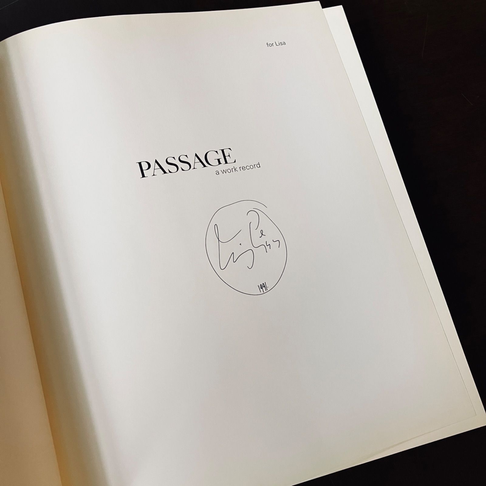 サイン入り アーヴィング・ペン 1991年初版 Irving Penn PASSAGE