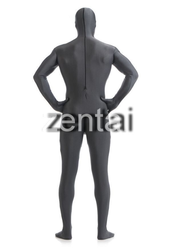 全身タイツ グレー 男性女性兼用 2XLサイズ ゼンタイ コスプレ