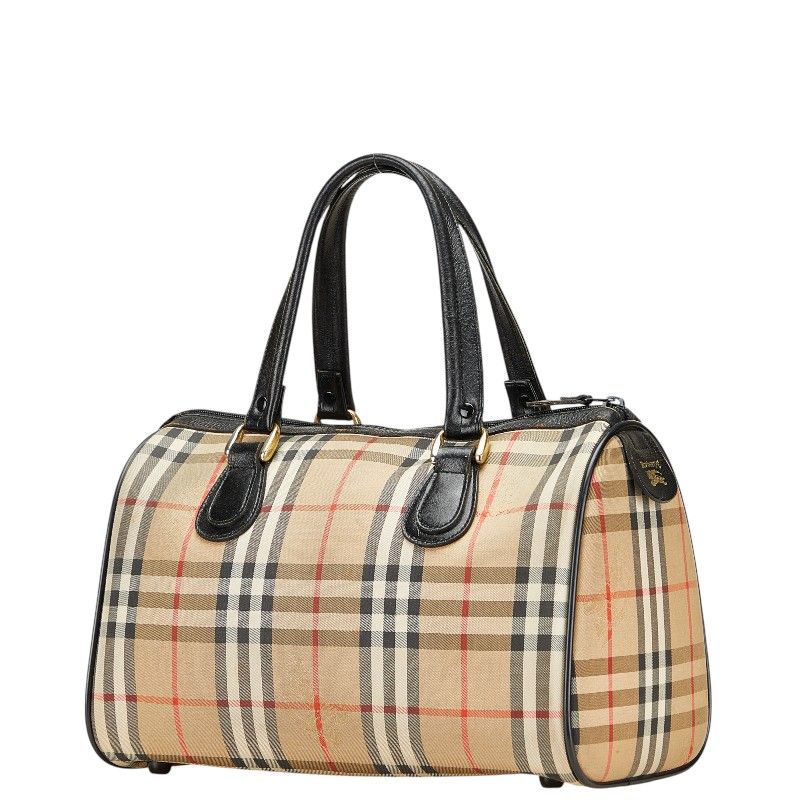 ノバチェック バーバリー トートバッグ シャドーホース BURBERRY 1円