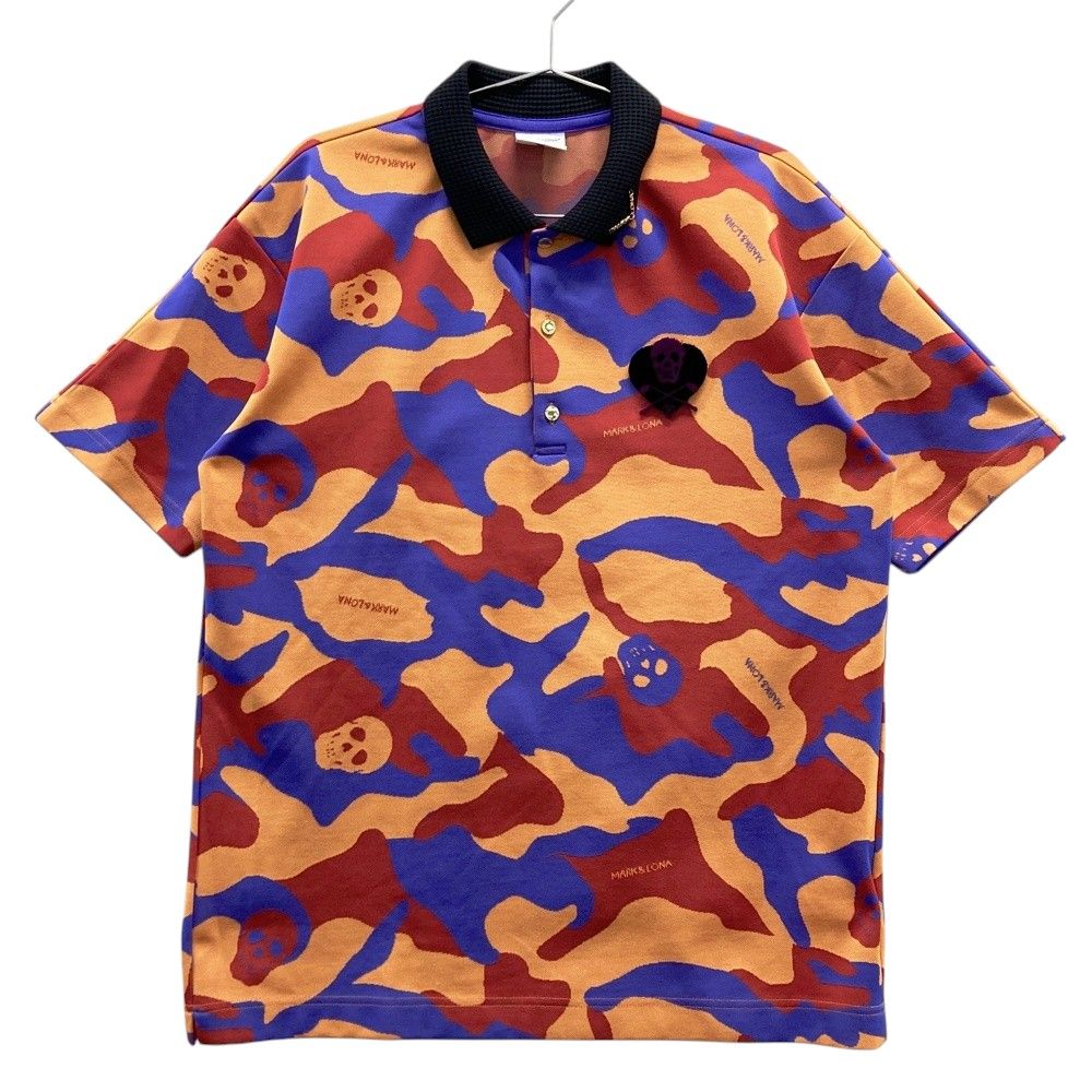 サイズ：48 MARK&LONA マークアンドロナ 半袖ポロシャツ ワッペン