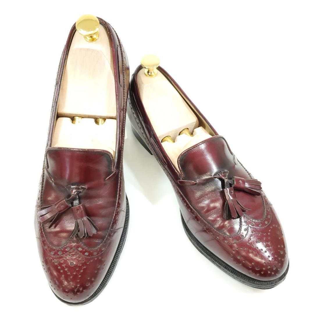サルヴァトーレフェラガモ　タッセルローファー　ウィングチップ　メダリオン　US8 サルヴァトーレフェラガモ タッセルローファー ウィングチップ