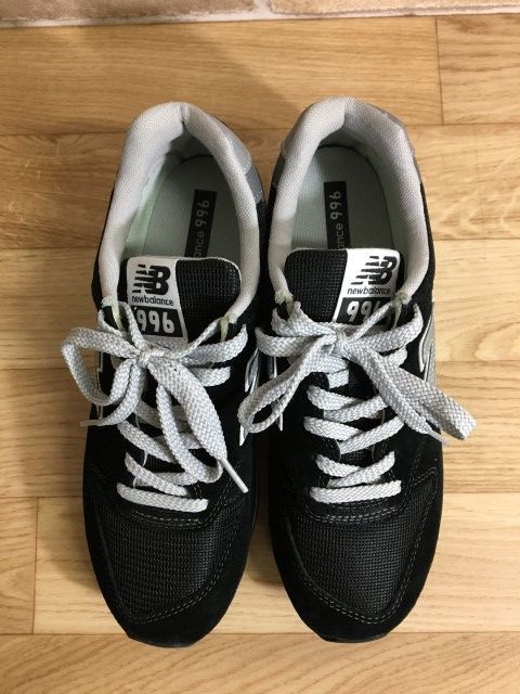 中古】 new balance ﾆｭｰﾊﾞﾗﾝｽ ﾚｻﾞｰｽﾆｰｶｰ CM996BP ﾒｯｼｭ ﾛｰｶｯﾄ ﾌﾞﾗｯｸ系