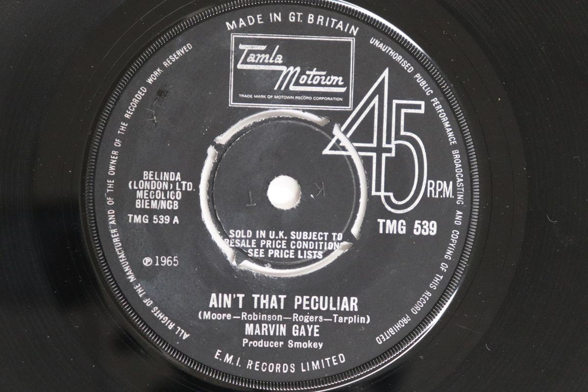 英7” Marvin Gaye Aint That Peculiar / Shes Got To Be Real TMG539 TAMLA MOTOWN /00080 英7” Marvin Gaye Aint That Peculiar / Shes Got To Be Real