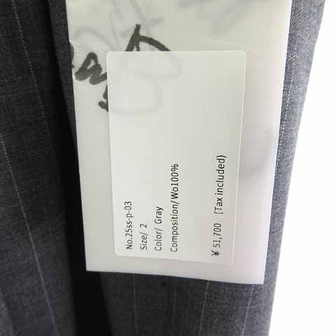 コッキ KHOKI タグ付き 25SS Pinstripe-pattern pants ストライプ