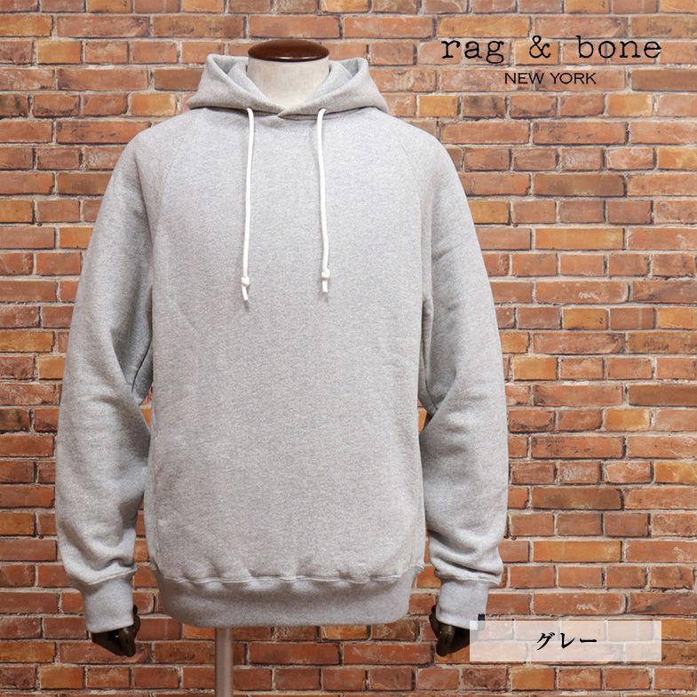 秋冬/ragu0026bone/Mサイズ/日本製パーカー M294T70YU スウェット伸縮 快適 無地 シンプル ラグラン 万能 インポート 新品/グレー/jc166/