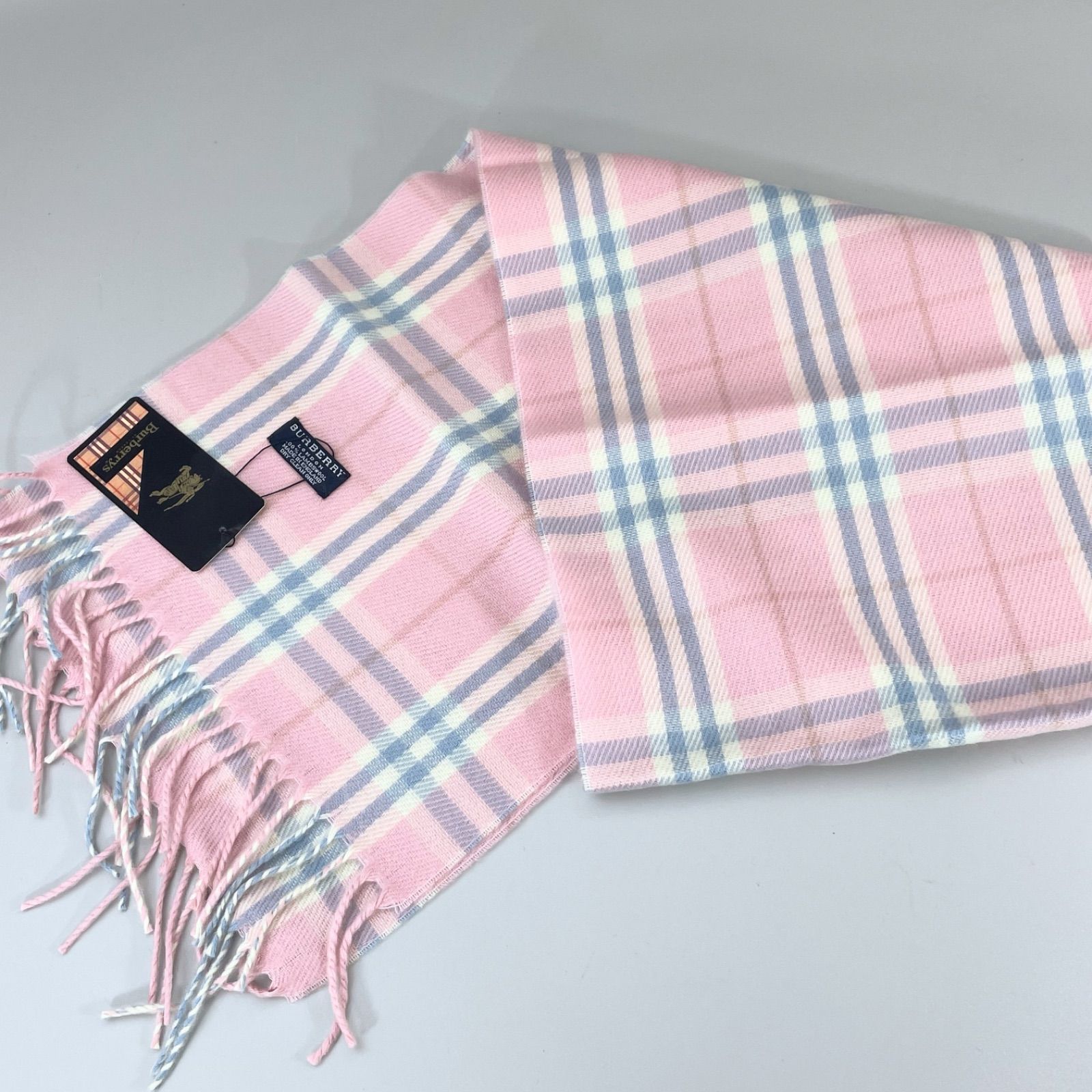 未使用 タグ付き Burberry London バーバリー ロンドン ラムウール100