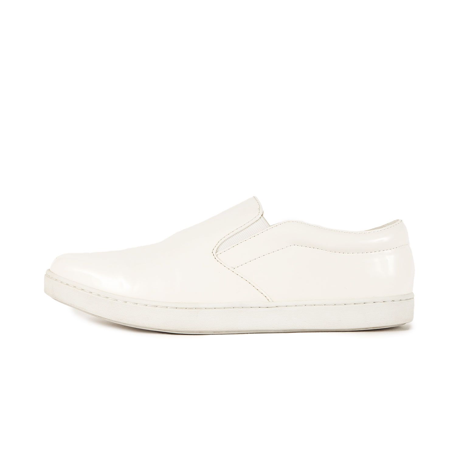 JUNYA WATANABE MAN COMME des GARCONS ジュンヤワタナベ マン コムデギャルソン サイズ XS 25cm相当 | パテント スリッポン WS-K108 | ホワイト 白 | スニーカー メンズ