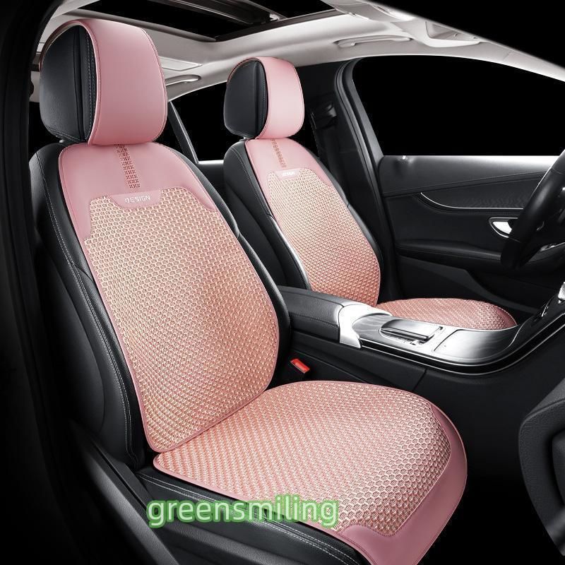カー シートカバー 夏用 車用 シートクッション優れ通気性 冷感 ひんやり 汎用 内装 前席 運転席 助手席 後部座席 汚れ防止 軽自動車 普通車 カー シートカバー 夏用 車用 シートクッション 優れ通気性 冷感