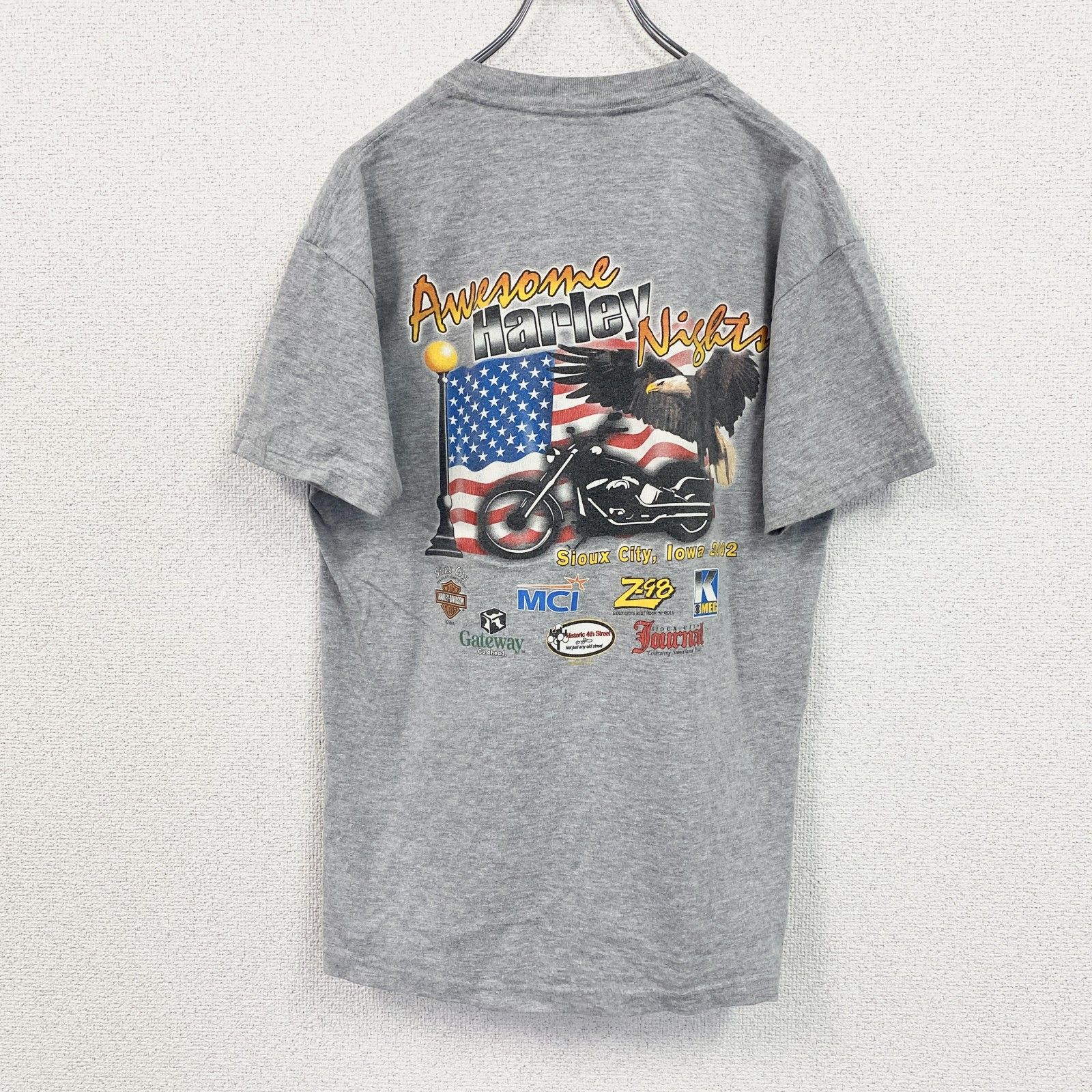 【1315】HARLEY DAVIDSONTシャツ半袖灰色グレーXL 楽天市場】【中古】古着 ハーレーダビッドソン Harley Davidson