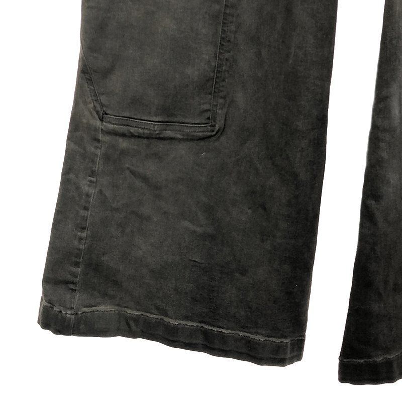 黒 ジッパー付き リックオウエンスダークシャドウ　フレアデニム Rick Owens DRKSHDW / リック・オウエンス・ダークシャドウ