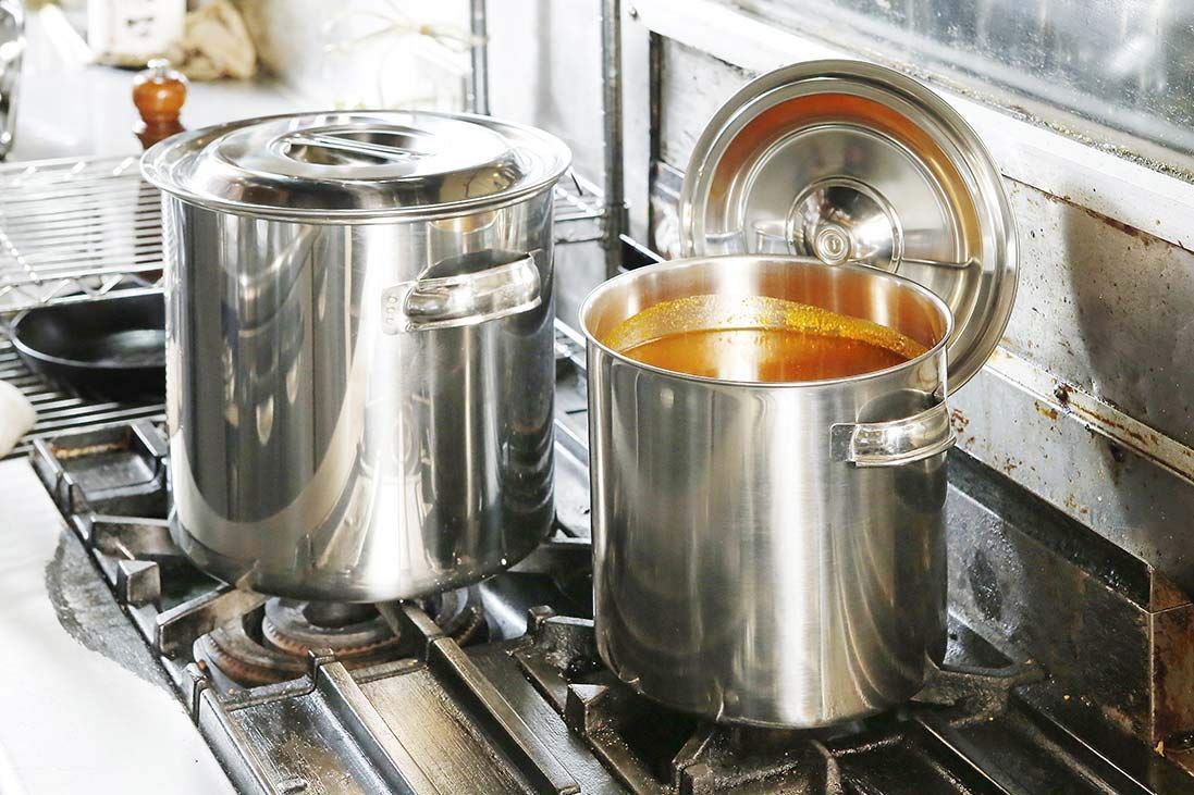 EBM 18-8 深型 寸胴鍋 42cm 手付 江部松商事 江部松商事 EBM 18-8 深型 寸胴鍋 42cm 手付 1個 3020500