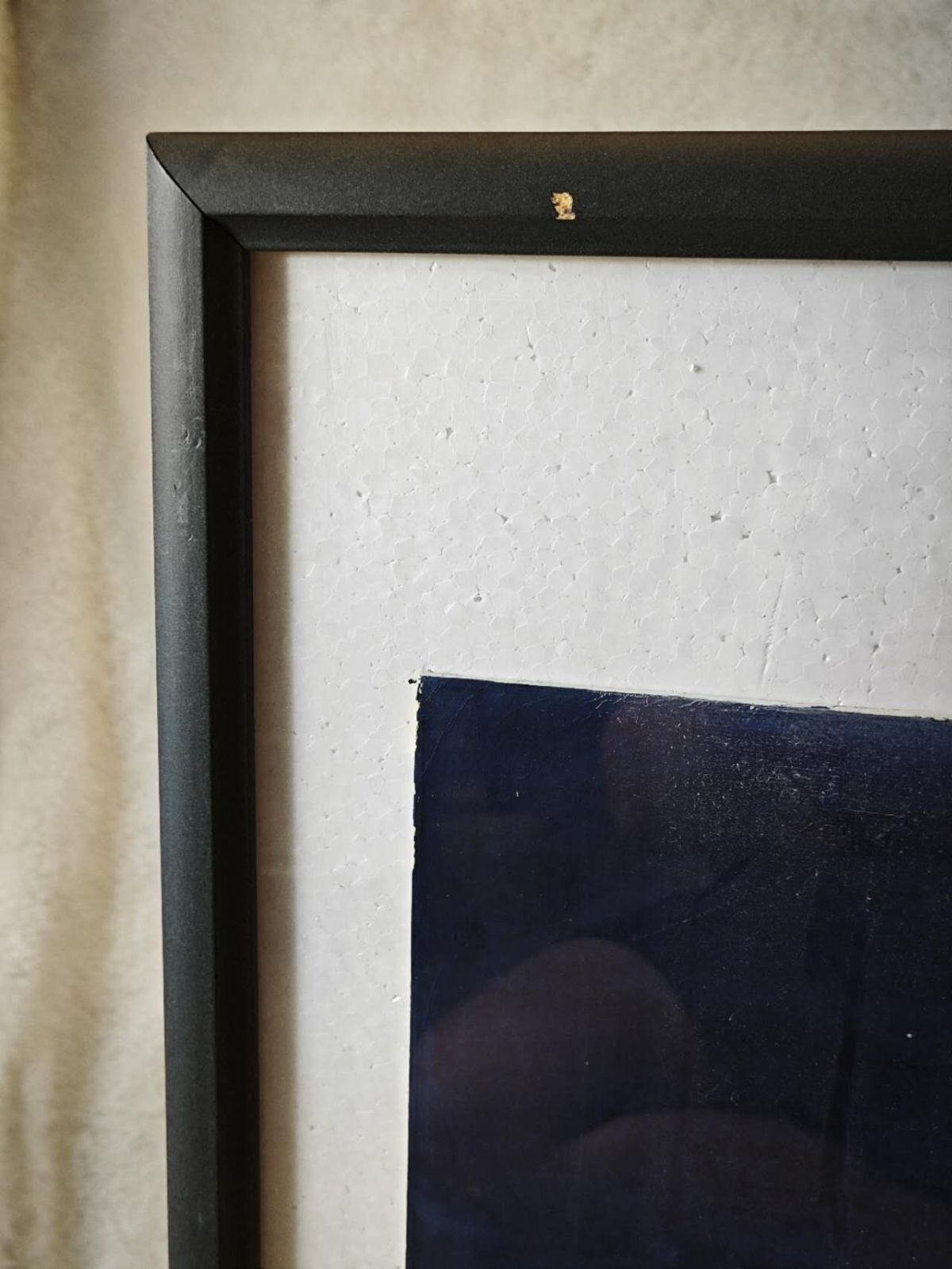 紺紙金彩 聖観音菩薩像