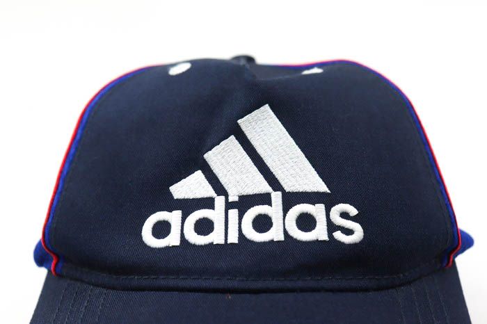 アディダス キャップ メッシュ 帽子 スポーツ ブランド キッズ 男の子用 ネイビー adidas 【中古】