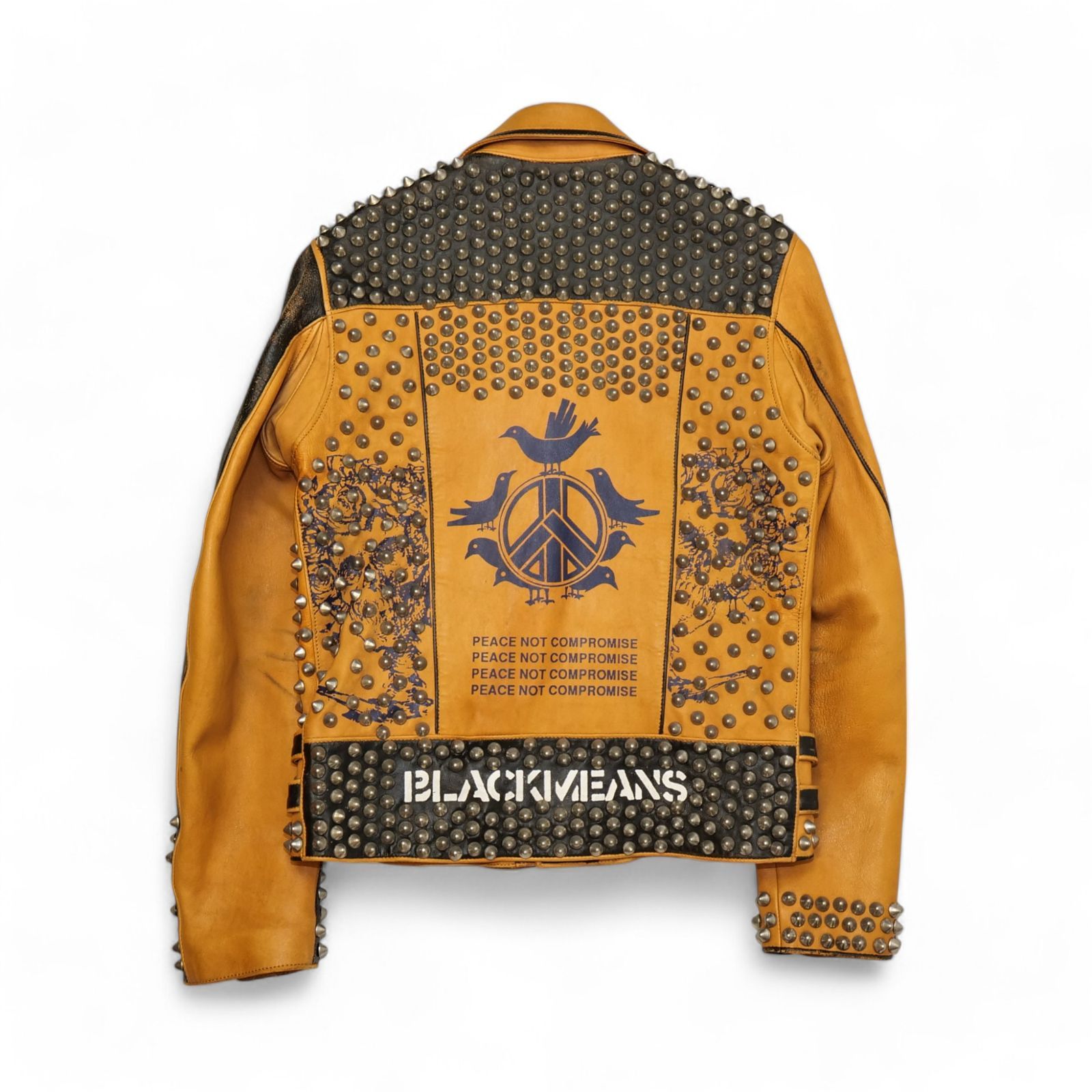 blackmeans ブラックミーンズ シングル ライダース カウレザー blackmeans - 945-71TJ58-5 シングル ライダース (ブラック