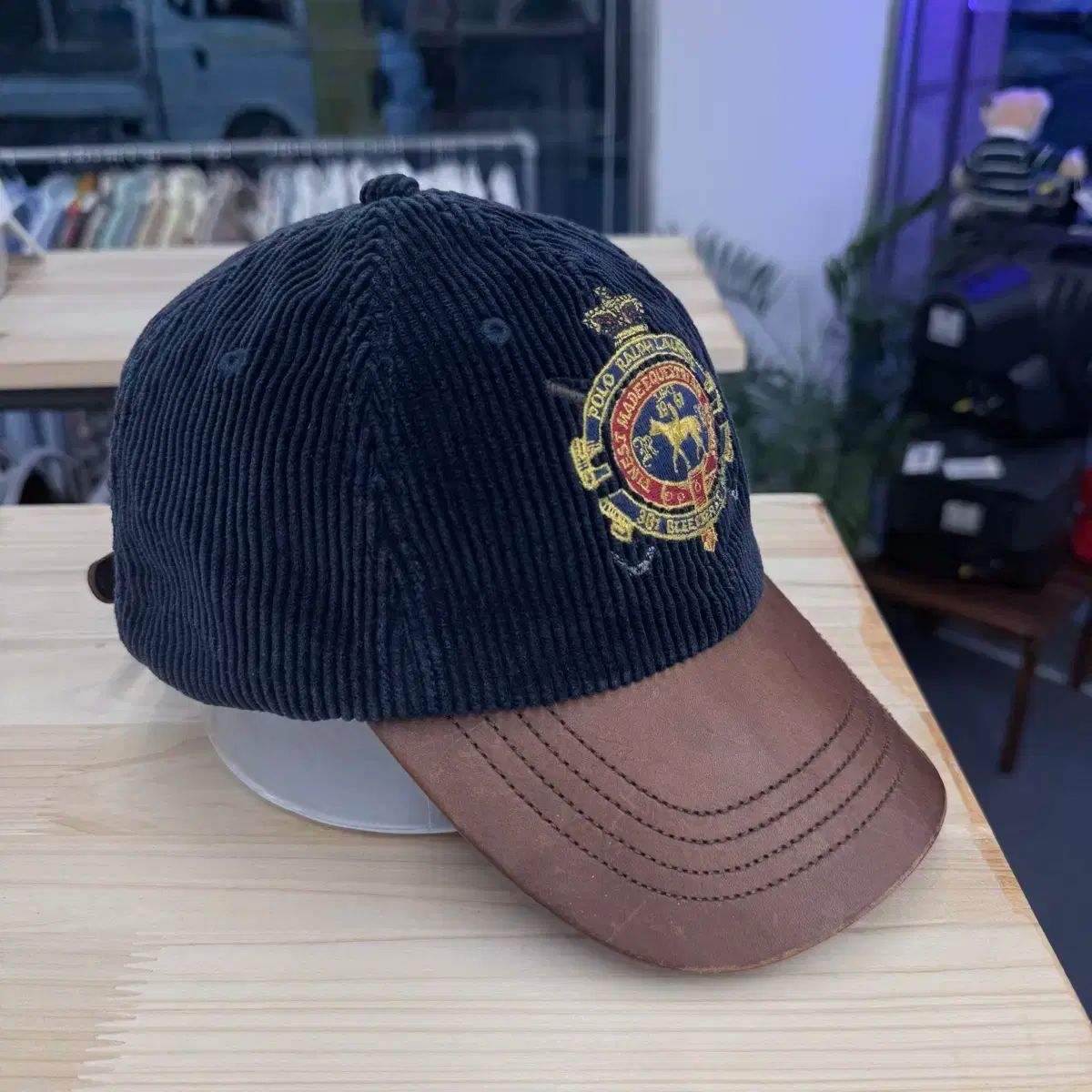 90's ラルフローレン コーデュロイ キャップ 90s ralphlauren コーデュロイキャップ USA製/ラルフローレン